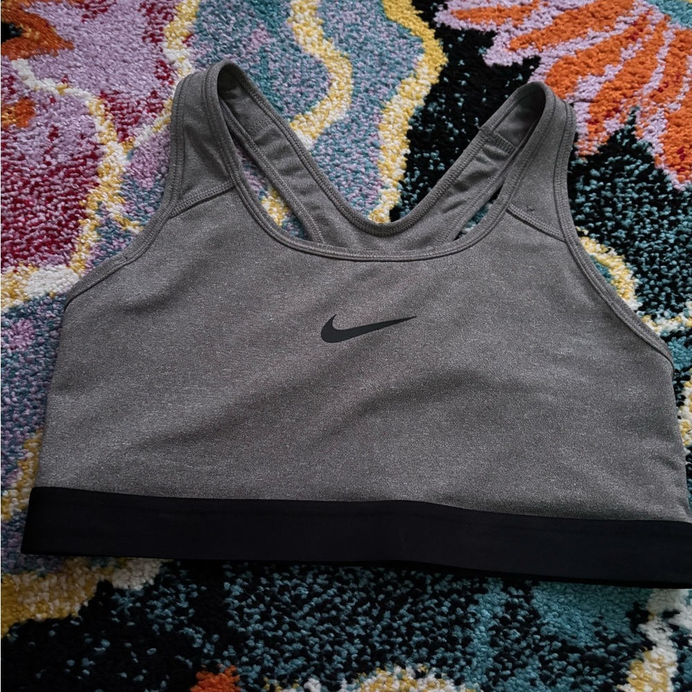 Nike sports bra with black tiny stretch shorts brand so Size M